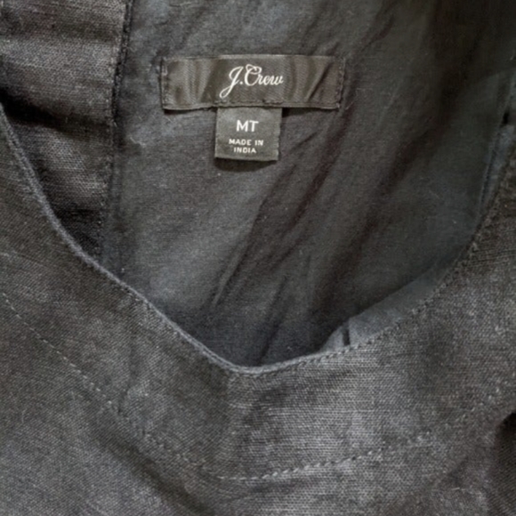 J Crew Button Back Shift Dress in Beauchamps Linen MedTall J2466 - Picture 3 of 4